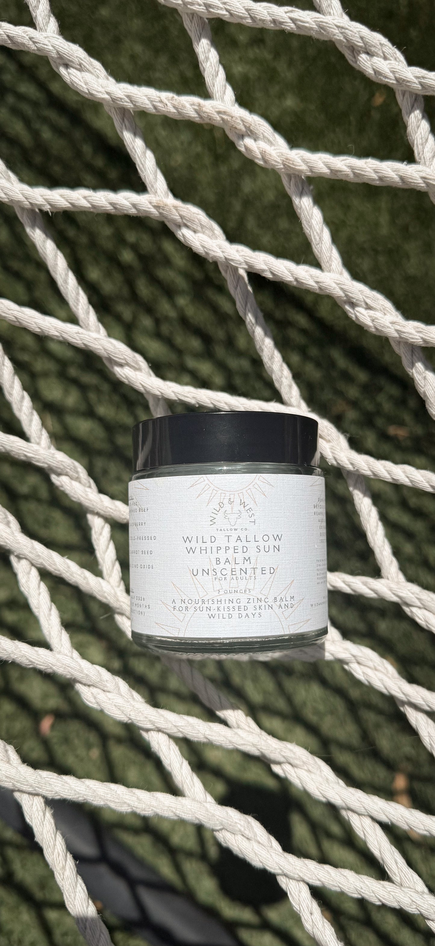 Wild Tallow Whipped Sun Balm – Unscented (Adult)